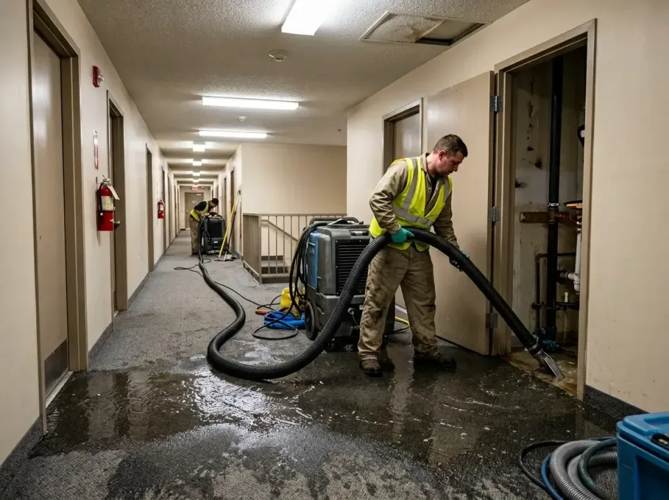 multi-unit-apartment-hallway-f-005 — frequently asked questions, Emergency Burst Pipe Water Extraction & Removal in Eielson…